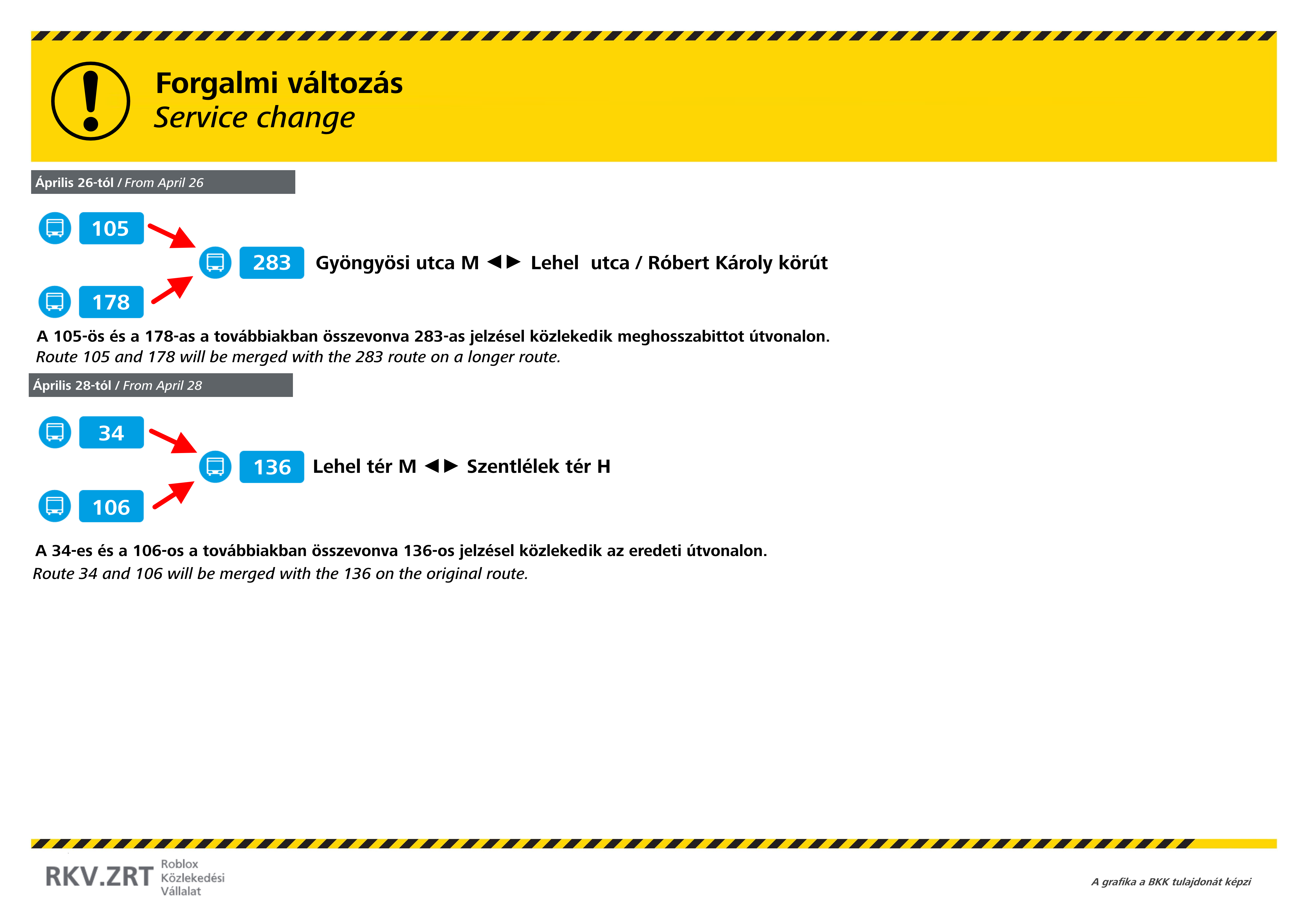 Változás a felszíni közlekedésben